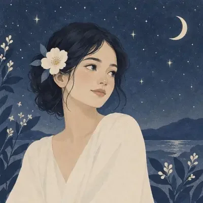 作者夜空茉莉头像插画